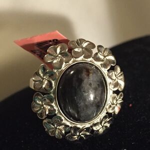 Black labradorite Ring Sterling Silver Jewelry